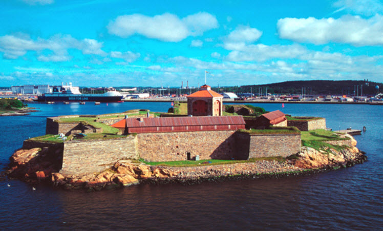 ELfborgsfästning med vy mot hamnen