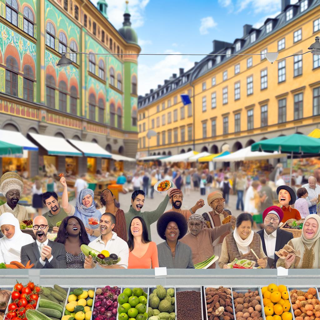 Njut av matmarknaden på Magasinsgatan