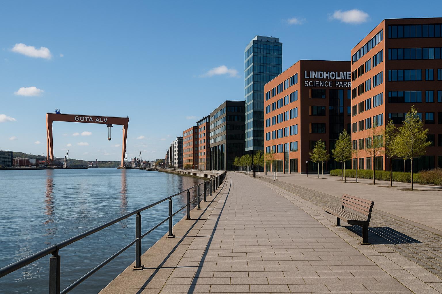 Promenera längs Göta älv och besök Lindholmen Science Park