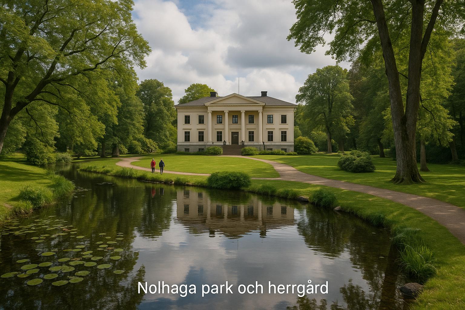 Utforska Nolhaga park och herrgård i närheten av Göteborg