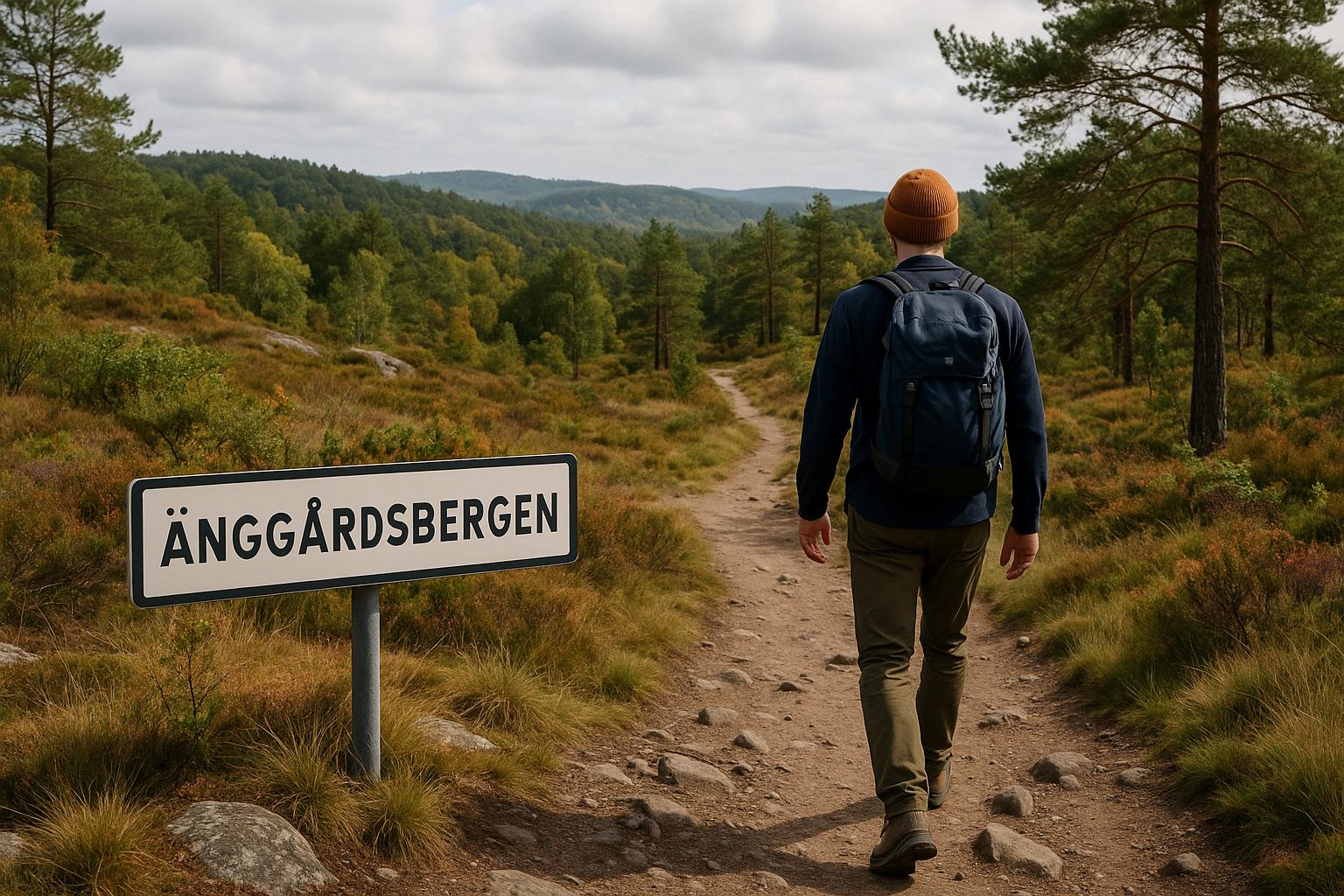 Gå på en vandringstur i Änggårdsbergen