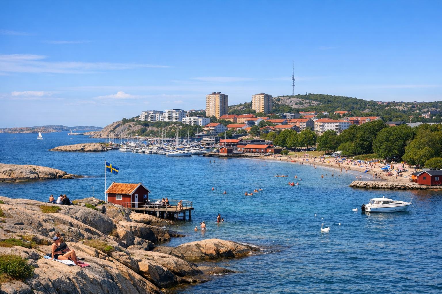 Utforska Västra Frölunda och dess kustnära områden