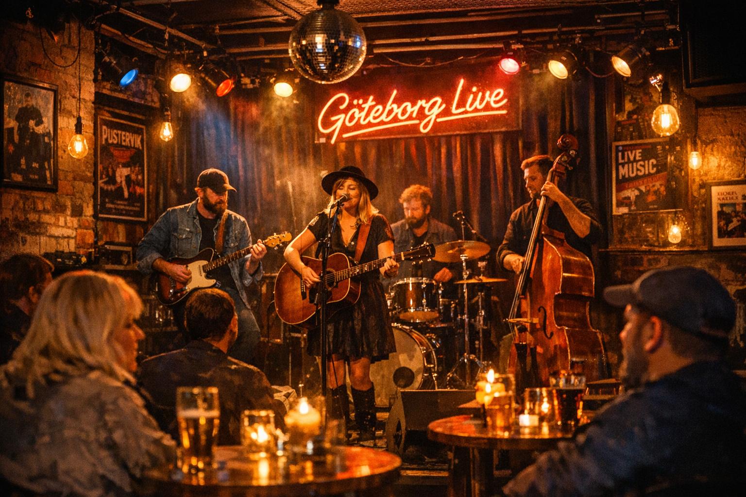 Njut av levande musik på ett av Göteborgs lokala musikställen